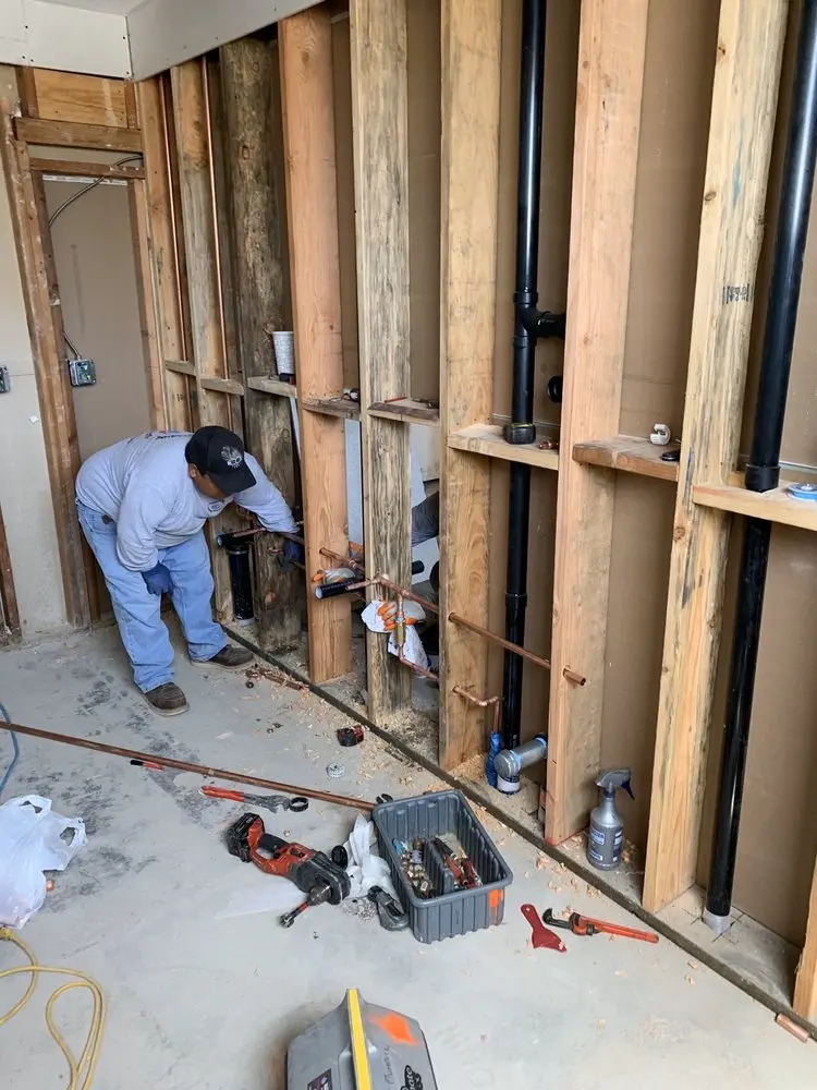Commercial rough-in plumbing for Commercial Plumbing in Silver Hill - Magnolia